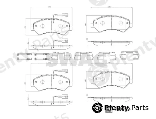 Swag 33107998 — Brake Pad Set, disc brake