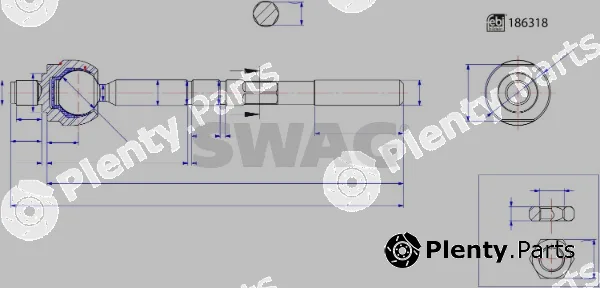 Swag 33110355 — Inner Tie Rod