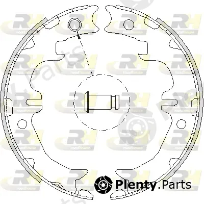 Roadhouse 4742.00 — Brake Shoe, parking brake