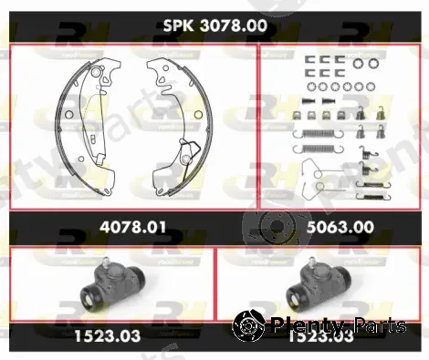 Roadhouse SPK3078.00 — Brake Kit, drum brake Super Precision Kit