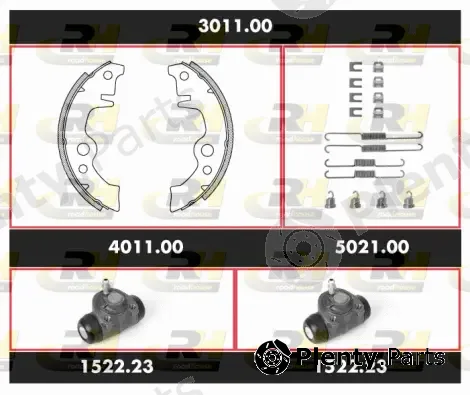 Roadhouse 3011.00 — Brake Kit, drum brake Precision Kit