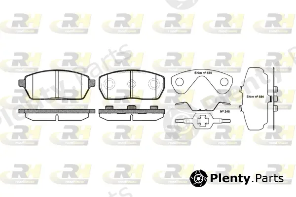 Roadhouse 2593.00 — Brake Pad Set, disc brake