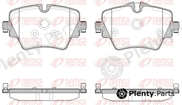 Remsa 1625.08 — Brake Pad Set, disc brake