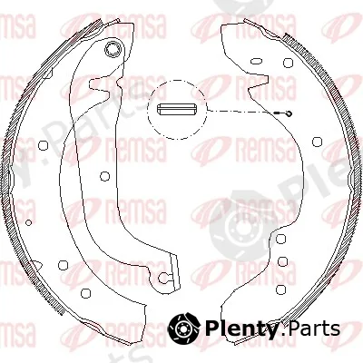 Remsa 4718.01 — Brake Shoe