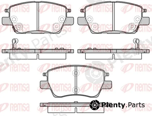 Remsa 1630.12 — Brake Pad Set, disc brake