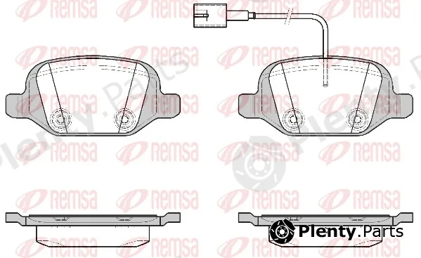 Remsa 0727.22 — Brake Pad Set, disc brake
