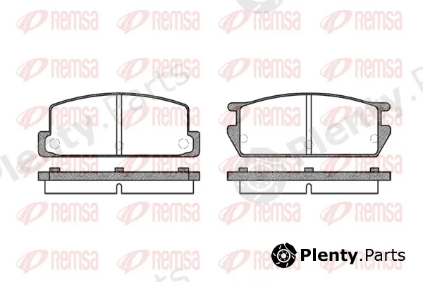 Remsa 0161.00 — Brake Pad Set, disc brake