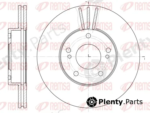 Remsa 6474.10 — Brake Disc