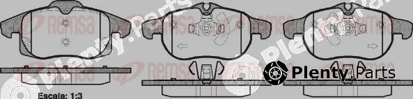 Remsa 0888.40 — Brake Pad Set, disc brake