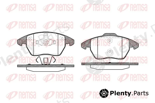 Remsa 1030.10 — Brake Pad Set, disc brake