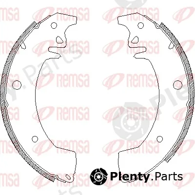 Remsa 4078.00 — Brake Shoe