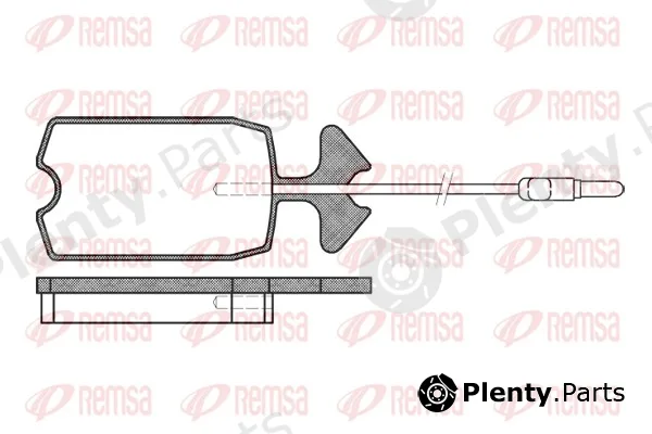 Remsa 0034.14 — Brake Pad Set, disc brake