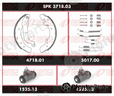 Remsa SPK3718.03 — Brake Kit, drum brake Super Precision Kit