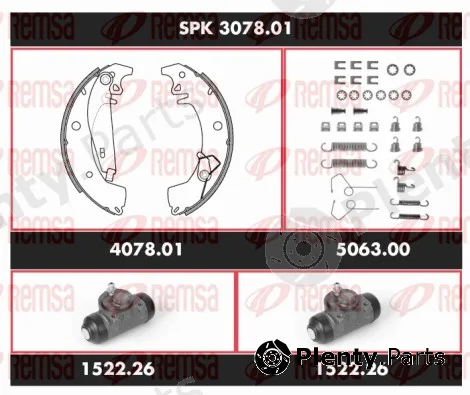 Remsa SPK3078.01 — Brake Kit, drum brake Super Precision Kit