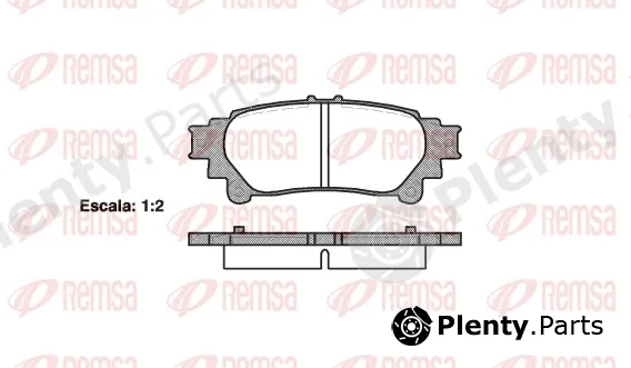 Remsa 1395.00 — Brake Pad Set, disc brake
