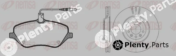 Remsa 81101.00 — Brake Kit, disc brake Twin Kit