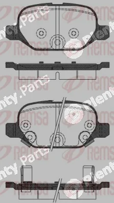 Remsa 0727.32 — Brake Pad Set, disc brake