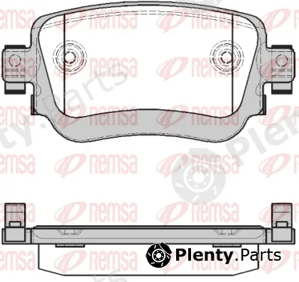 Remsa 1549.28 — Brake Pad Set, disc brake
