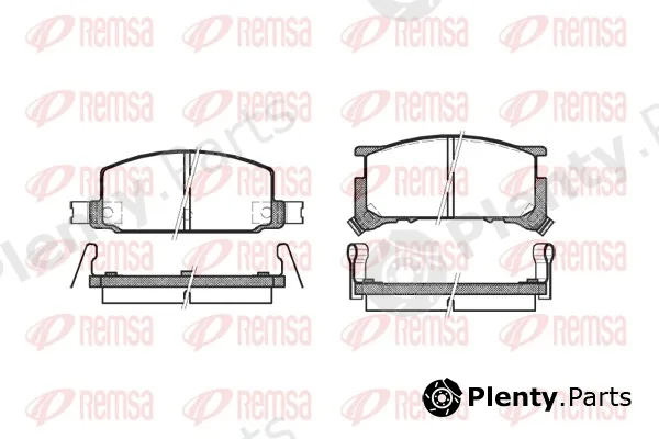 Remsa 0109.34 — Brake Pad Set, disc brake