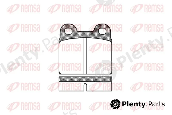 Remsa 0007.00 — Brake Pad Set, disc brake