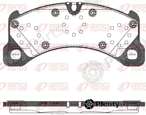 Remsa 1345.50 — Brake Pad Set, disc brake
