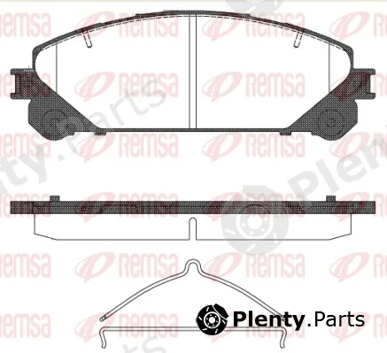 Remsa 1312.00 — Brake Pad Set, disc brake