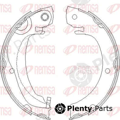 Remsa 4680.00 — Brake Shoe, parking brake