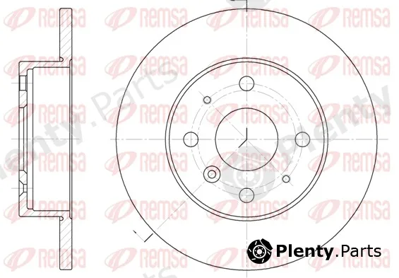 Remsa 6363.00 — Brake Disc