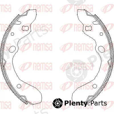 Remsa 4643.00 — Brake Shoe