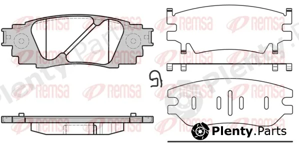 Remsa 1636.10 — Brake Pad Set, disc brake