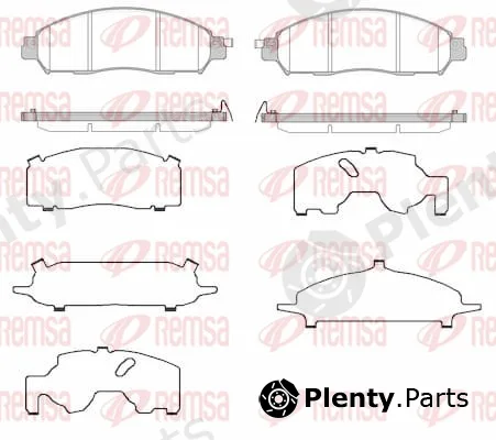 Remsa 1612.24 — Brake Pad Set, disc brake