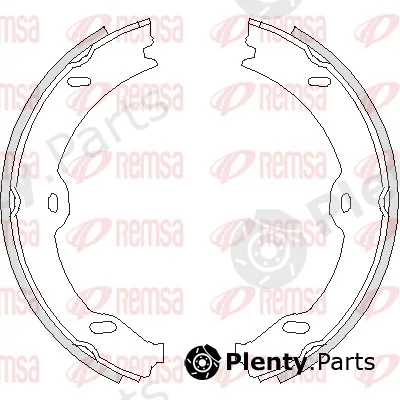 Remsa 4708.00 — Brake Shoe, parking brake