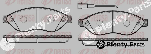 Remsa 1237.12 — Brake Pad Set, disc brake
