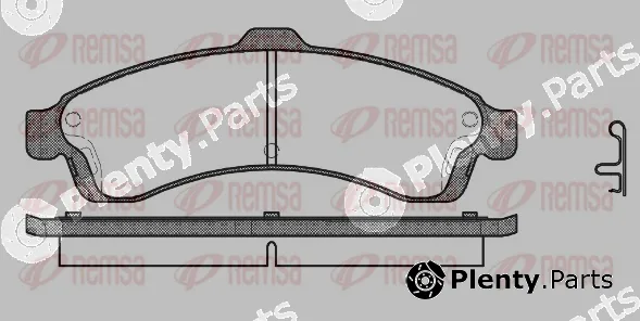 Remsa 0837.02 — Brake Pad Set, disc brake