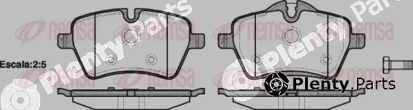 Remsa 1277.00 — Brake Pad Set, disc brake