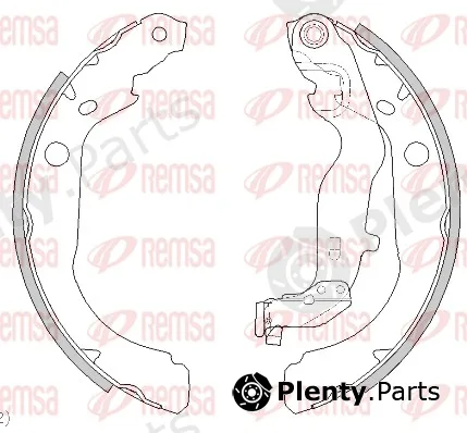 Remsa 4444.00 — Brake Shoe