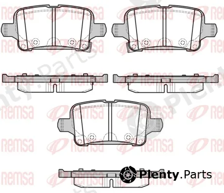 Remsa 1628.02 — Brake Pad Set, disc brake