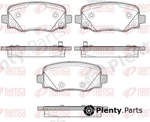 Remsa 1578.02 — Brake Pad Set, disc brake