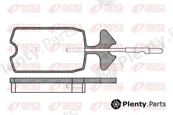 Remsa 0034.04 — Brake Pad Set, disc brake