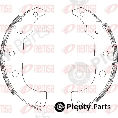 Remsa 4176.00 — Brake Shoe