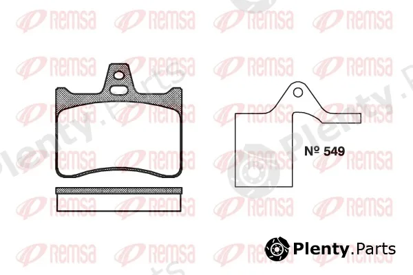 Remsa 0088.10 — Brake Pad Set, disc brake