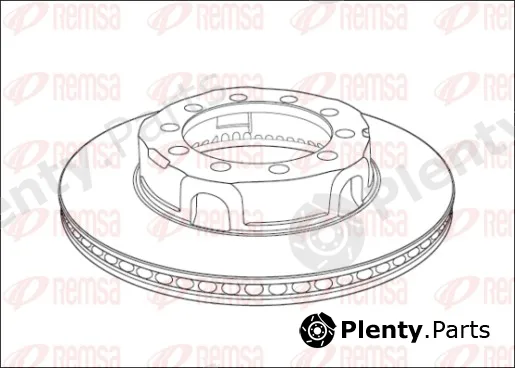 Remsa NCA1017.20 — Brake Disc Heavy Duty Brake Disc