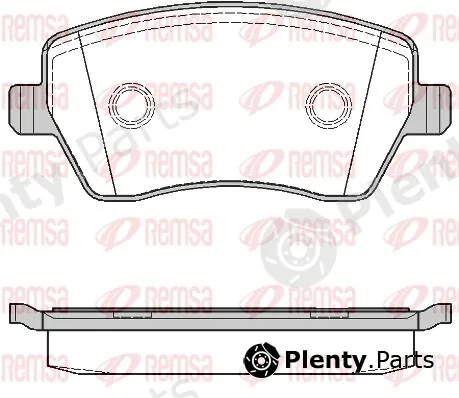 Remsa 0987.00 — Brake Pad Set, disc brake