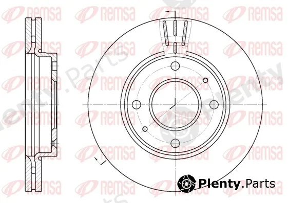Remsa 6987.10 — Brake Disc