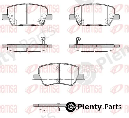 Remsa 1630.02 — Brake Pad Set, disc brake
