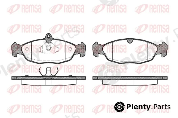 Remsa 0393.20 — Brake Pad Set, disc brake