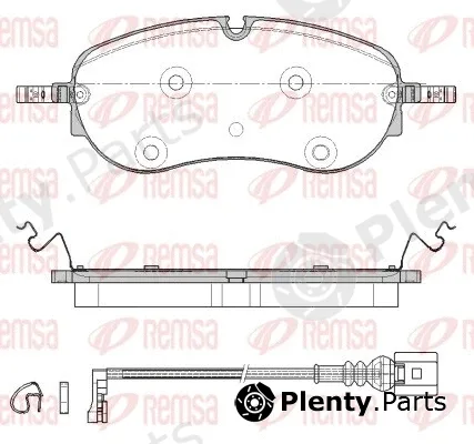 Remsa 1962.01 — Brake Pad Set, disc brake