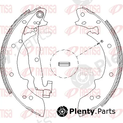 Remsa 4027.00 — Brake Shoe