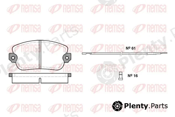 Remsa 0024.02 — Brake Pad Set, disc brake