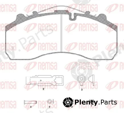 Remsa JCA637.20 — Brake Pad Set, disc brake